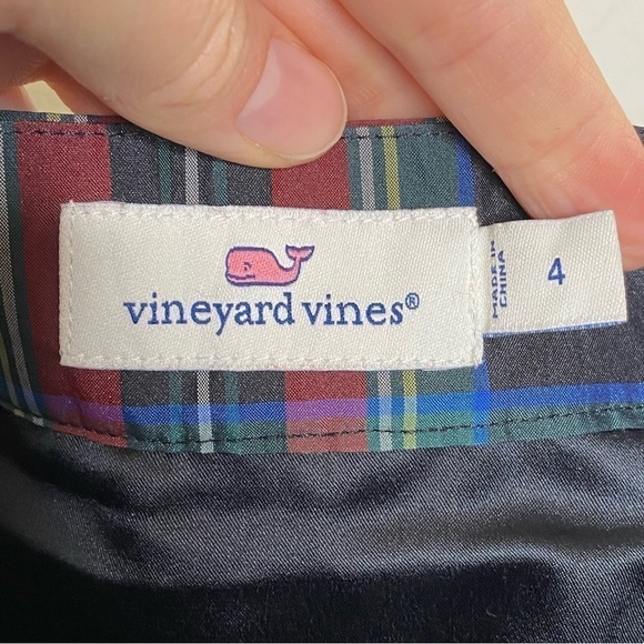 Vineyard vines Jolly Tartan plaid Taffeta Holiday Party skirt - Picture 8 of 11